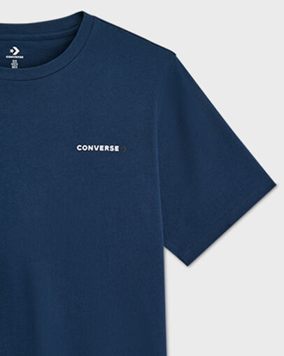 Timeless Boxed Chevron T-Shirt Converse Navy, Full Body View