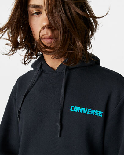 Mountain Moon Pullover Hoodie Converse Black
