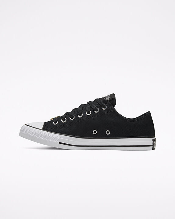 all star converse low black