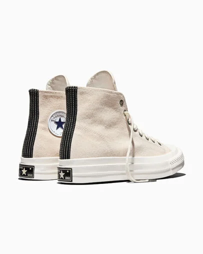 Converse First String Chuck Taylor Canvas Natural Undyed/Marshmallow, Heel View