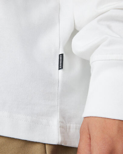 Wordmark Long Sleeve White