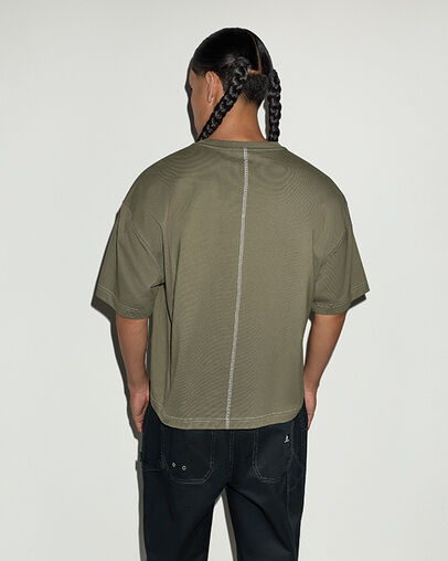 Star Patch Pocket Relaxed Short-Sleeve T-Shirt Converse Utility, Full Body View