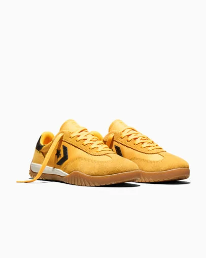 Run Star Trainer Gold Palm/Black/Gum, Top and Side View