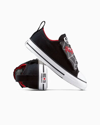 Chuck Taylor All Star One-Strap Spiderweb Black/White/Red, Detail Angle View