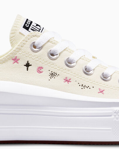 Chuck Taylor All Star Move Platform Celestial Egret/White/Cactus Bud, Detail Angle View