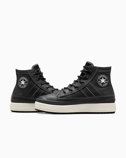 Chuck Taylor All Star Equip Waterproof Black/Black/Vintage White, Detail Angle View