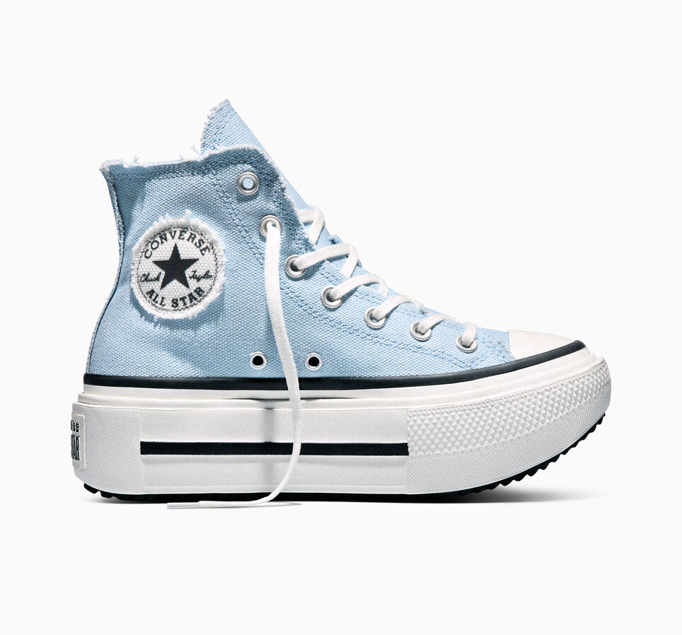 Chuck Taylor All Star Lift Double Stack Platform Distressed Clear Skies/Vintage White