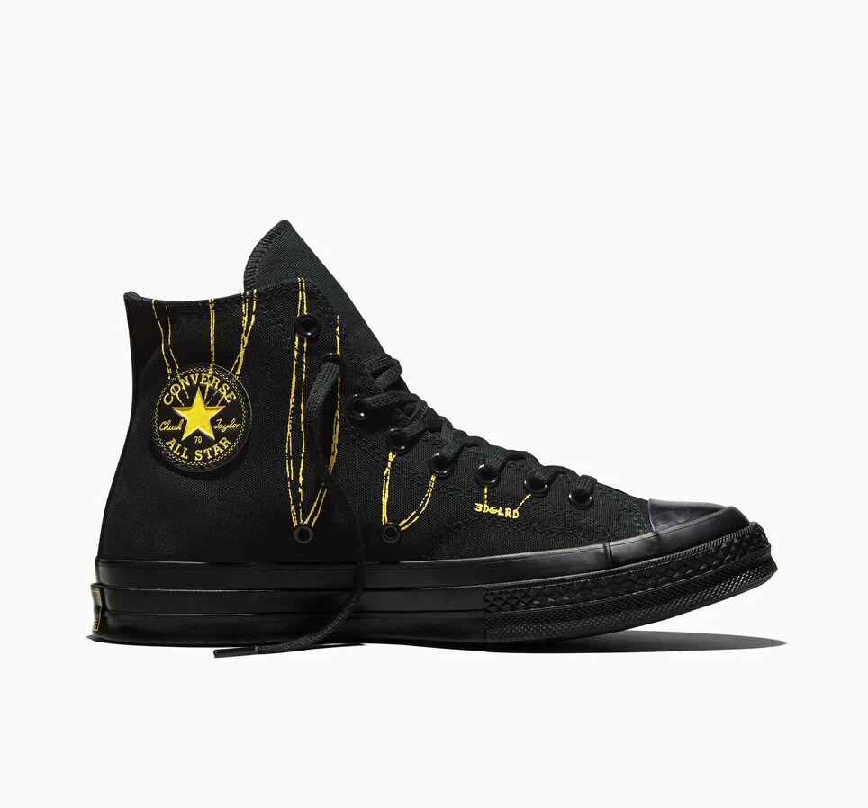 Converse x EDGLRD Chuck 70 Black/Yellow/Black