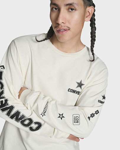 Logo Run Long Sleeve T-Shirt Egret