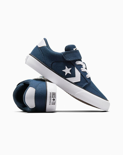 Belmont Easy On Navy/White/Navy, Detail Angle View