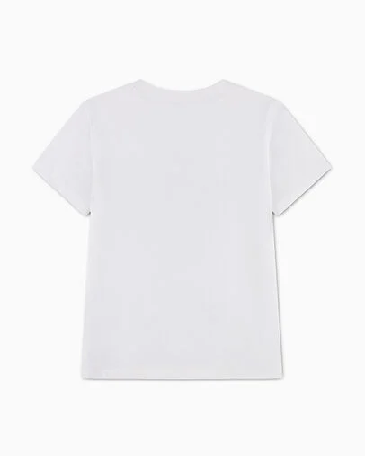 Chuck Taylor Lace Patch T-Shirt Vintage White, Back View