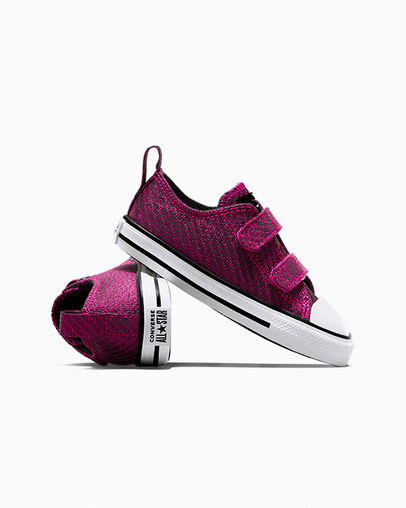 Chuck Taylor All Star Easy On Sparkle Prime Pink/White/Black, Detail Angle View