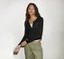 Pointelle Henley Long-Sleeve T-Shirt Converse Black