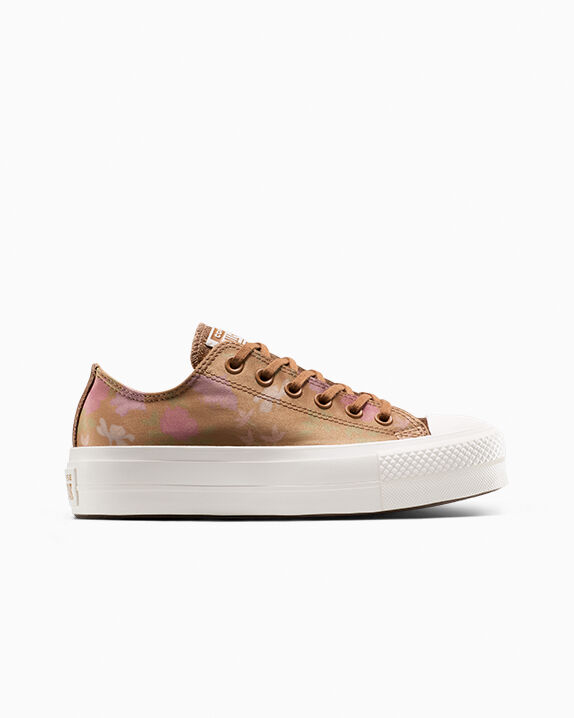 Chuck Taylor All Star Lift Platform Floral Satin Women's Low Top