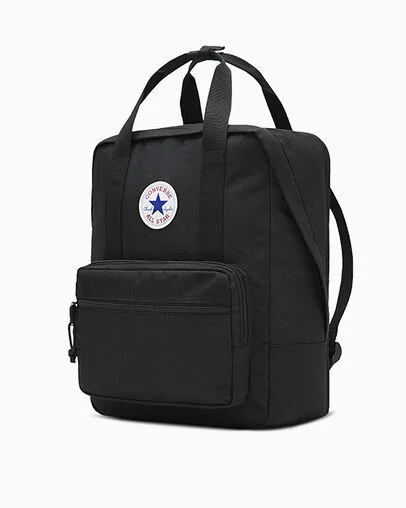 Square Backpack Black, Detail View