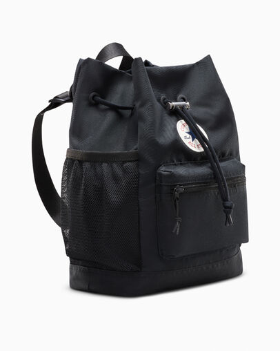 Go Lo Cinched Bucket Bag Converse Black, 3/4 View