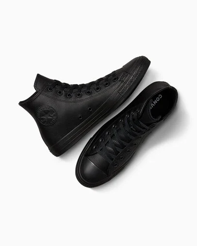 Chuck Taylor All Star Leather Black Mono