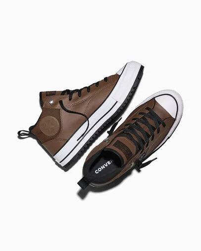 Chuck Taylor All Star Malden Street Weatherized Heavy Duty Brown/Black/White, Angled View