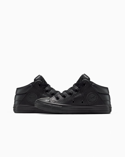 Chuck Taylor All Star Axel Leather Black/Black/Black, Detail Angle View