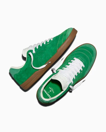 Converse x Noah Louie Lopez Pro 2 First Tee/White/Gold, Angled View