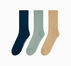 3-Pack Wordmark Half-Crew Socks Murky Waters Blue