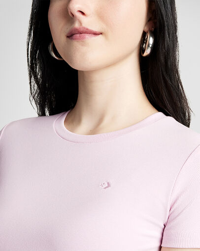 Cropped T-Shirt Summit Pink, Detail View