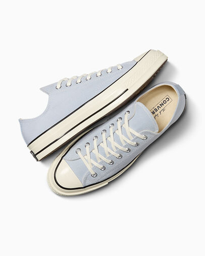 Chuck 70 Canvas Cloudy Daze Grey/Egret/Black, Angled View