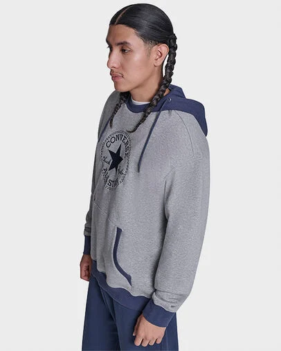 Chuck Taylor Patch Two-Tone Hoodie Vgh Multi, Back View