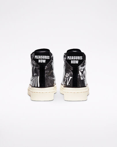 Converse x Pleasures Pro Leather Black/White/Egret