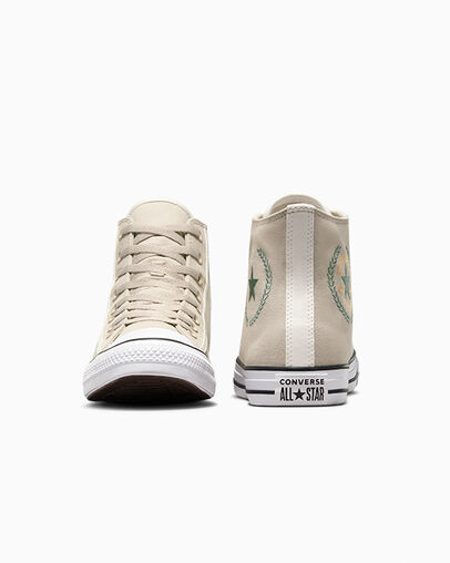 Chuck Taylor All Star Beach Stone/Egret/Beach Stone, Heel View