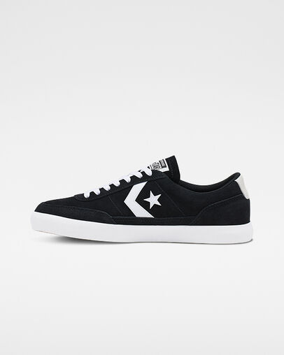 Suede and Leather Net Star Classic Black/White/White