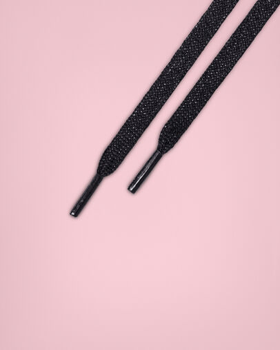 36 Inch Flat Sparkle High Top Black