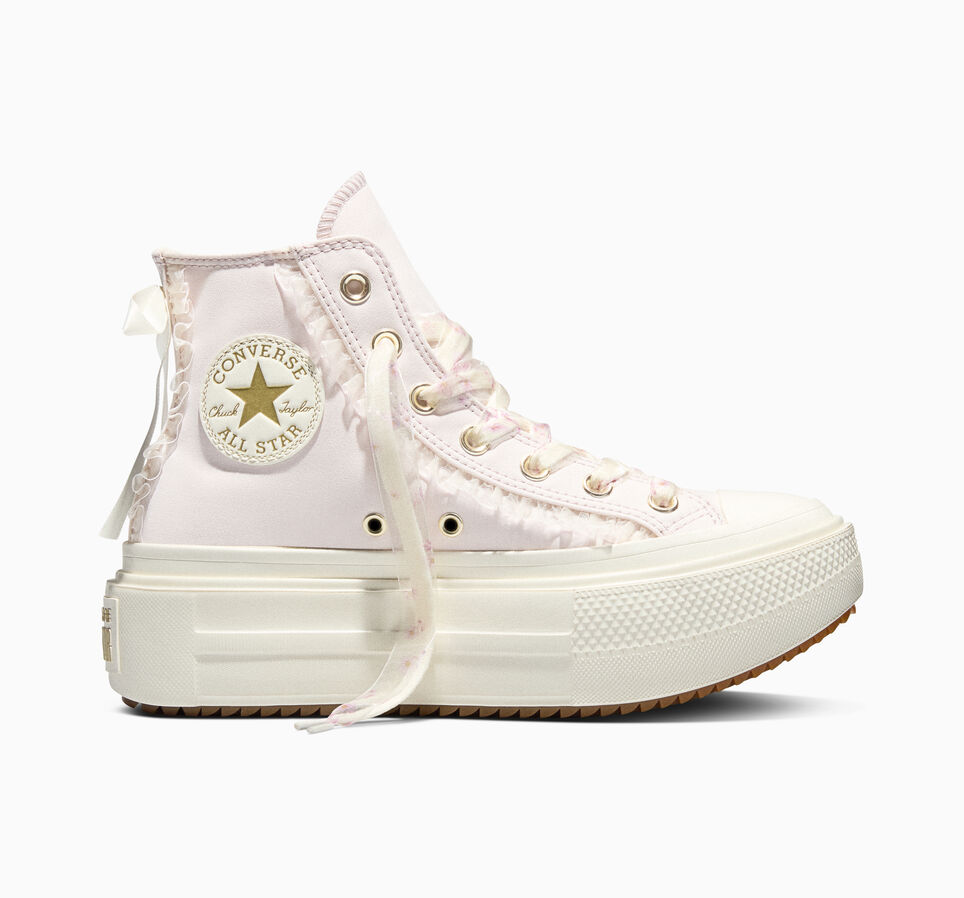 Chuck Taylor All Star Lift Double Stack Platform Dainty Florals Shy Flamingo/Egret/Gum