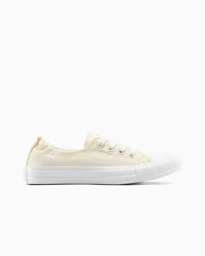 Chuck Taylor All Star Shoreline Webbed Egret/White/White, Outer Side View
