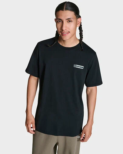 Star Logo T-Shirt Black, Front View