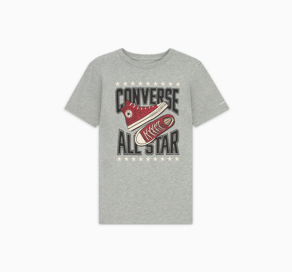 Retro Varsity T-Shirt Dark Grey Heather