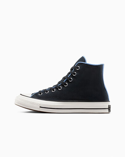 Chuck 70 Canvas & Cotton Black/Black/Open Sky, Inner Side View
