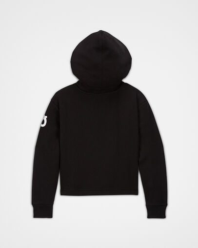 Signature Chuck Taylor Patch Cropped Hoodie Black