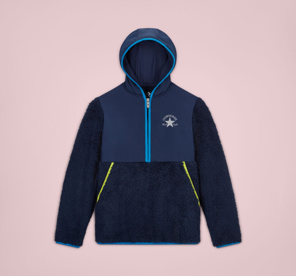 Sherpa Half Zip Jacket Midnight Navy