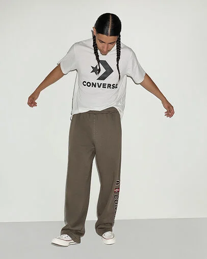 Converse Garage Relaxed Fleece Sweatpant Truffle, Detail View