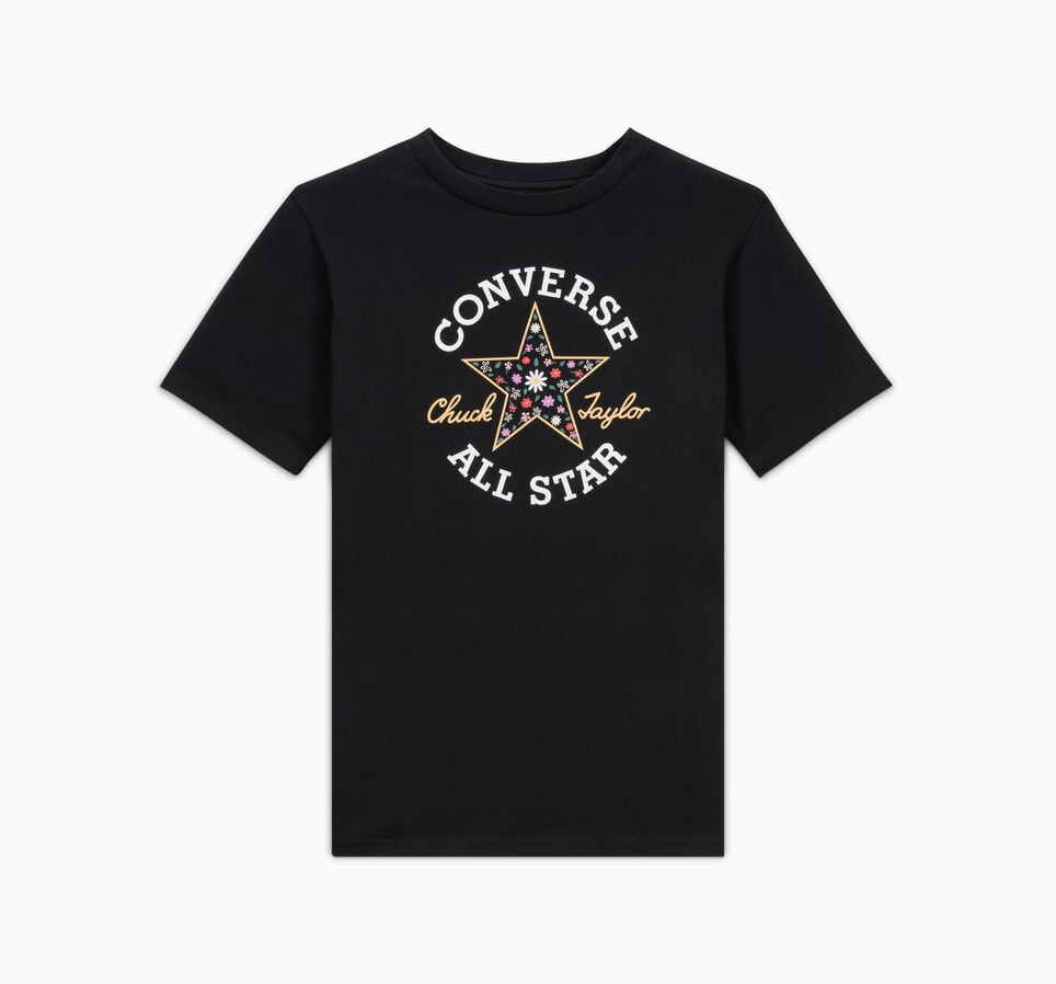 LITTLE FLORALS TEE BLACK Converse Black