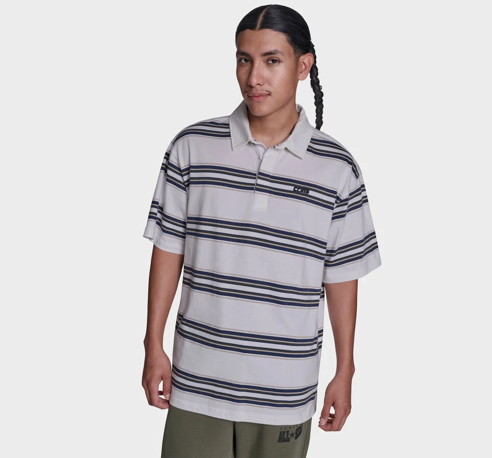 CONS Striped Polo Shirt White 10A Multi