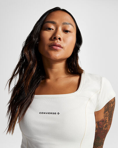 Corset Top Converse Egret, Detail View