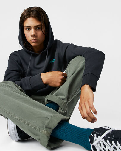 Mountain Moon Pullover Hoodie Converse Black