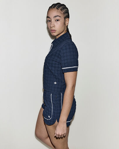 Festival Zip Polo Converse Navy, Back View