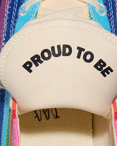 Chuck 70 Pride Flag Blue/Egret/Black, Detail Angle View