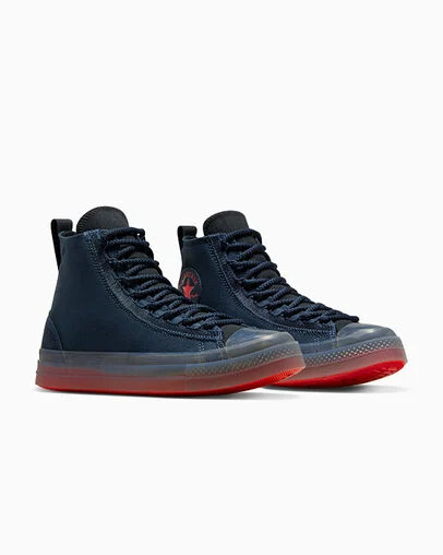 Chuck Taylor All Star CX EXP2 Into The Void Blue /Black/Red, Top and Side View
