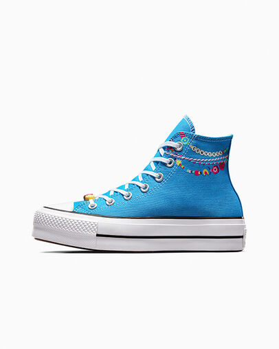 Chuck Taylor All Star Lift Kidult Dial Up Blue/White, Inner Side View