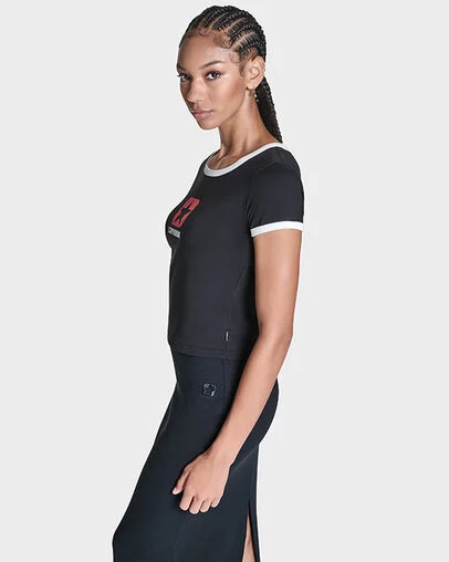 Retro Box Star T-Shirt Black, Back View