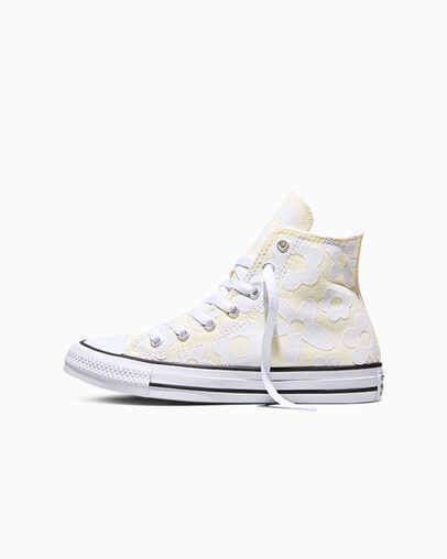 Chuck Taylor All Star Bubble Flowers Egret/White/Silver, Inner Side View